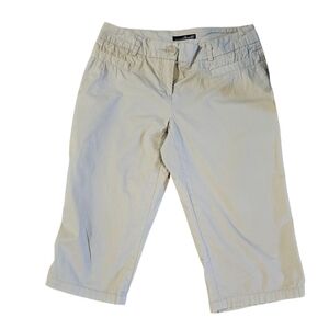 Willi Smith Cotton Wide Leg Cropped Pants Size 8